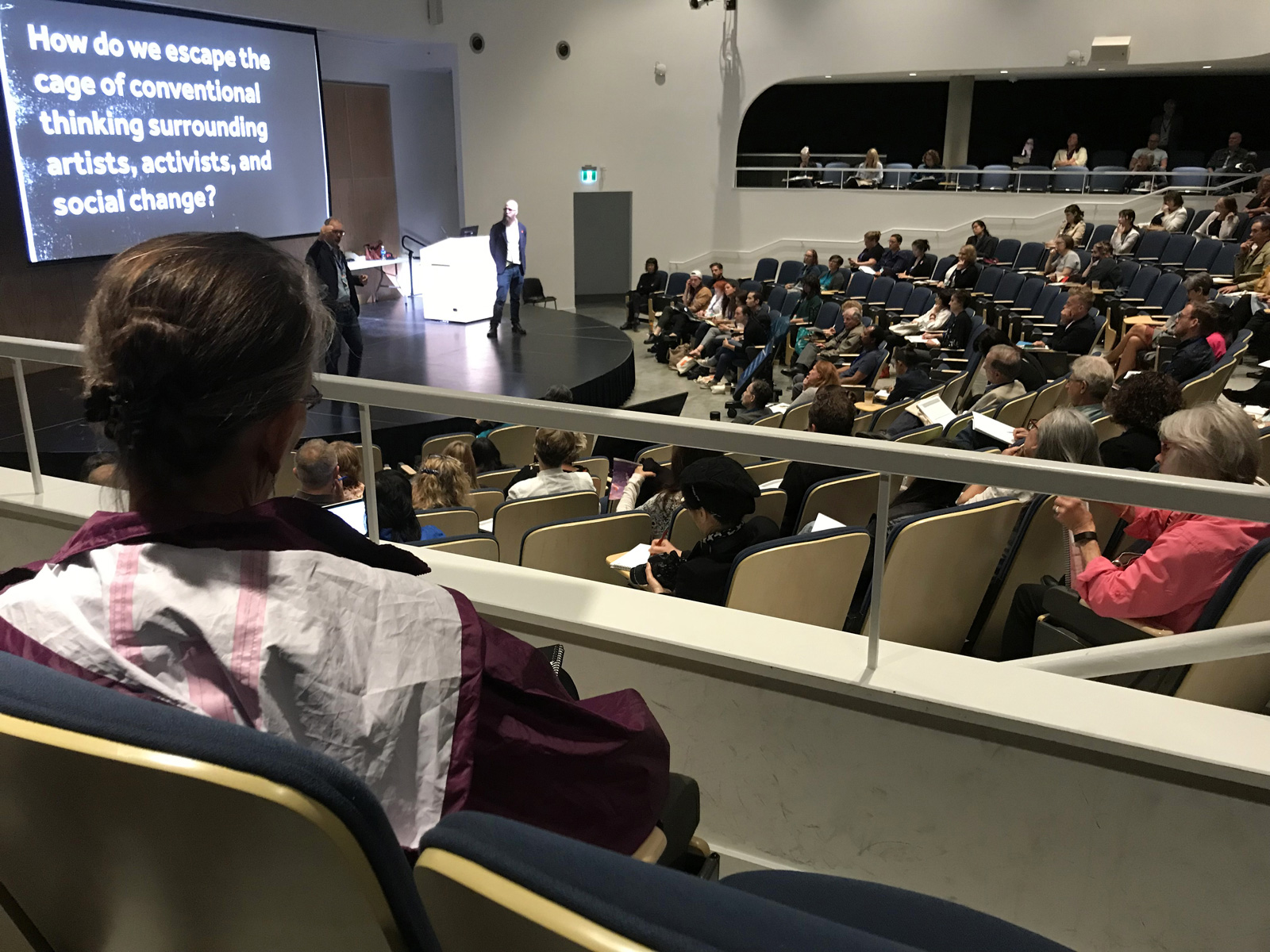 Documentation of iteration 2, The Arts in Society conference, 
            Emily Carr University of Art + Design, Vancouver, Canada, 2018.